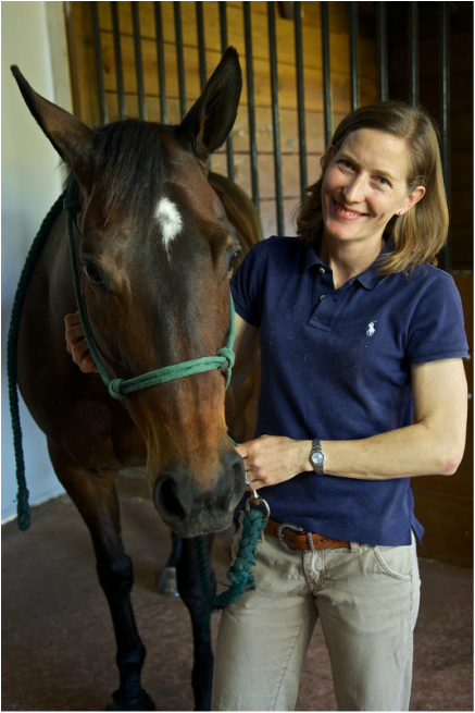 Dr. Means and her horse Uma